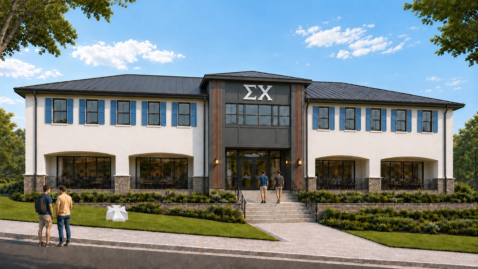 The approved design for the new chapter house, north elevation