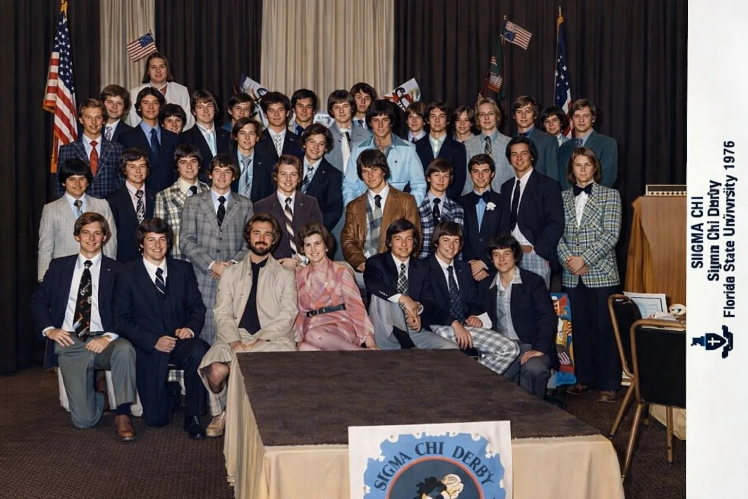 Sigma Chi Epsilon Zeta brothers in 1976